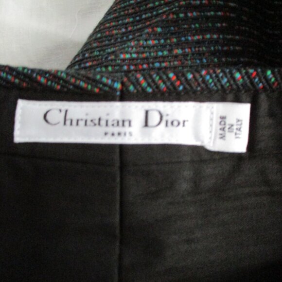 NWT NEW CHRISTIAN DIOR PARIS PANTALON ND Wool Pants Trouser 36 NOIR BLACK - Picture 7 of 8